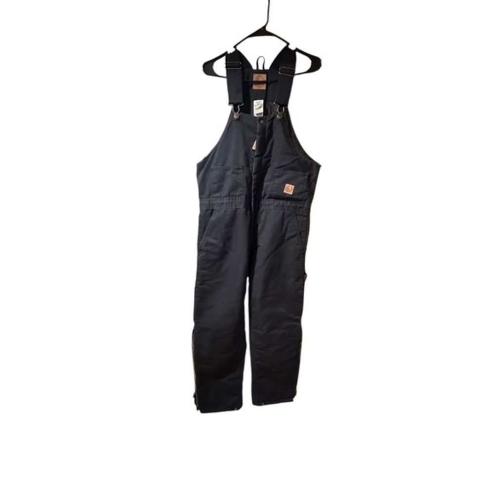 Berne Insulated Quilt Lined Bib Overalls Men's Medium Regular (40/42) Black